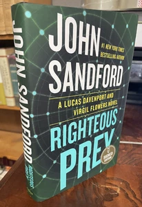 John Sandford Righteous Prey 2022 HBDJ Signed First edition/Printing - Picture 1 of 5