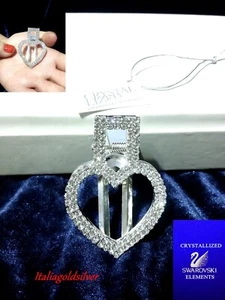 Fermacapelli Argento Gioielli Donna SWAROVSKI ORIGINALI Cristalli Zirconi 2025 - Foto 1 di 8