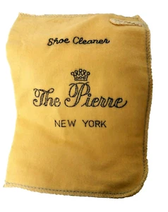 New THE PIERRE NEW YORK Hotel Shoe Shine Cleaner Cloth - Picture 1 of 4