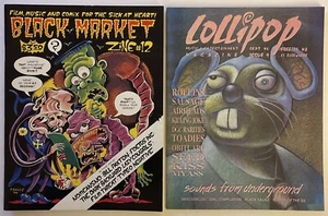 BLACK MARKET ZINE #12 Punk Mag. Film, Music and Comix For The Sick At Heart! + 1 - Picture 1 of 15