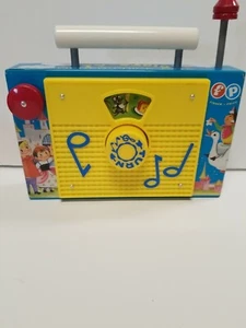 Fisher Price TV Radio Wind Up Musical Toy Farmer In The Dell 1960s Vintage Works - Bild 1 von 8