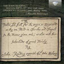 The John Reading Manuscript, Dulwich College - R. Bonci, audioCD, New, FREE & FA