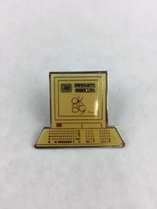Vintage Hewlett Packard Computer OK 89 Collectible Souvenir Pin 1 1/4" x 1" - Picture 1 of 2