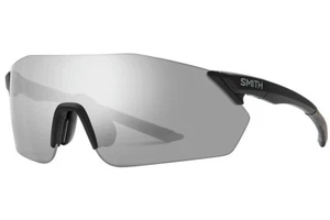 Gafas de sol Smith Reverb marco negro mate, lentes espejadas ChromaPop platino nuevas - Imagen 1 de 4