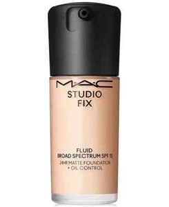 MAC FLUID BROAD SPECTRUM SPF 15 24HR MATTE FOUNDATION + OIL CONTROL NW10 1oz - Picture 1 of 1