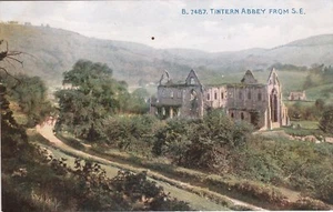 TINTERN ABBEY COLOUR POSTCARD (EARLY 1900s) - Picture 1 of 2