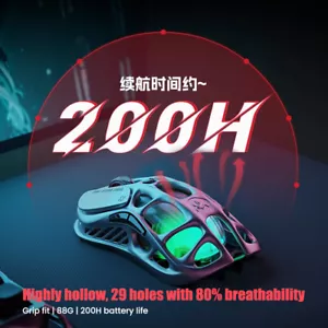 GravaStar Wireless/Wired/Bluetooth 3395 Mouse Esports Charging Magnesium Alloy - Picture 1 of 20