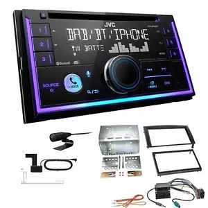 JVC 2-DIN MP3 Autoradio Bluetooth DAB+ für Skoda Fabia I 2004-2007 schwarz - Bild 1 von 6