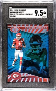 Xavier Worthy 2024 Panini Illusions No.45 #188/249 SGC Graded 9.5 Rookie Card - Picture 1 of 2