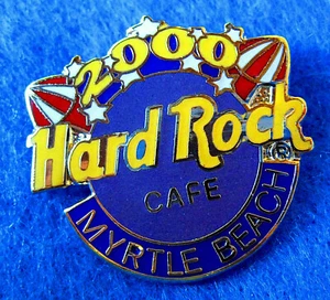 MYRTLE BEACH HRC MILLENNIUM PURPLE LOGO ROCKETS 2000 2LC Hard Rock Cafe PIN - Picture 1 of 1