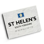 A4 Print - St Helen's, South Yorkshire - Lat/Long Se3608