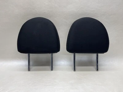 2014-2019 NISSAN VERSA OEM HATCHBACK NOTE REAR CLOTH HEADRESTS BLACK SET OF 2 - Image 1 of 4