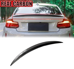 Carbon Fiber P Style Rear Trunk Spoiler for 2016-2021 BMW F87 M2 2014-2019 A - Picture 1 of 4
