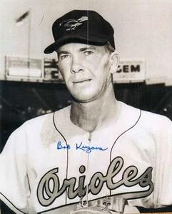 Signed 8x10 BOB KUZAVA Baltimore Orioles photo- COA  - Picture 1 of 1