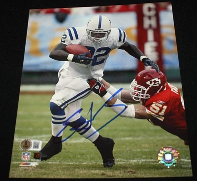 Edgerrin James подпись 8 x 10, Indianapolis Colts, Beckett BAS 3W04470 - Изображение 1 из 3