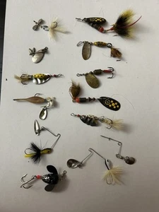 13 Small Used Spinnerbait and Similar Lures - Picture 1 of 6