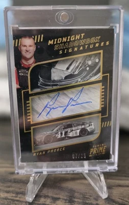 2023 Panini Prime - Midnight Shadowbox Signatures Ryan Preece Holo Gold /25 - Image 1 of 2