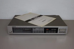 ONKYO T-300 AM/FM TUNER STEREO VOLL FUNKTIONFÄHIG VINTAGE ORG. BEDIENUNGSANL. - Bild 1 von 13