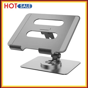 Laptop-Halterung, Aluminiumlegierung, Laptop-Basis, hohle Wärmeableitung (Silber - Afbeelding 1 van 10