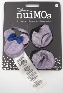 Disney nuiMOs Purple Minnie Ear Purse & Shoes Set Sparkly Accessory Pack NWT - Picture 1 of 4