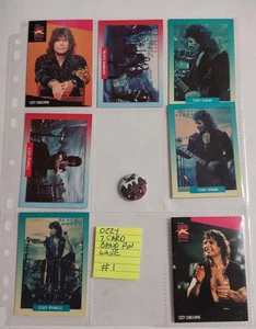 DE COLECCIÓN 1991 BLACK SABBATH & OZZY OSBOURNE 7 CARTAS CON LOTE OZZY 1 PULGADA #1 - Imagen 1 de 2