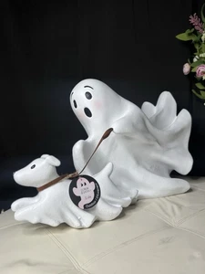 GOBLIN & GHOUL 16x28” Ghost Walking Dog Large Halloween Decor Figure NWT - Picture 1 of 5