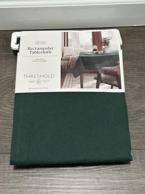 Threshold rectangular tablecloth W60''x L84''seats 6-8, New, Machine Washable - Image 1 of 3