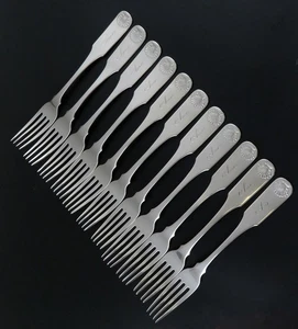 11 horquillas de plata para monedas americanas patrón de violín y carcasa - Imagen 1 de 5