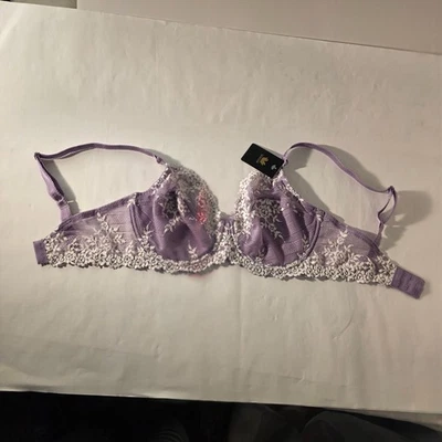WACOAL 65191 EMBRACE LACE UW Bra ~ LILAC ~ NWT ~ $58 - Image 1 of 4