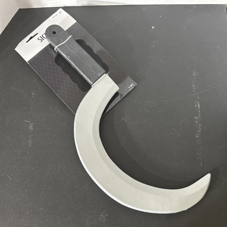 Curved Sickle - Reaper - 18" - Horror - Costume Accessory Prop - Image 1 of 4