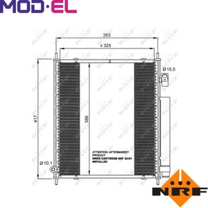 CONDENSER AIR CONDITIONING 35562 FOR HONDA JAZZII L13A6/L13A5/L13A1 1.3L 4cyl - Picture 1 of 8