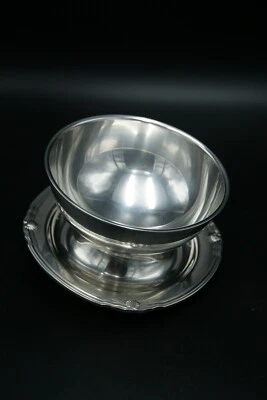 CHRISTOFLE COQUILLE GRAVY BOAT PLATEADO SALSA CREMA SALSA PARÍS FRANCIA Foto 1 de 4