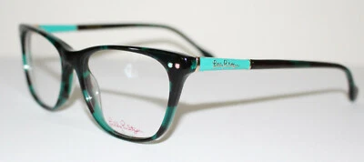LILLY PULITZER ELLIS GN GREEN Cats Eye Optical Eyeglass Frame For Women - Imagem 1 de 2