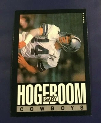 1985 Topps # 44 GARY HOGEBOOM ROOKIE RC Dallas Cowboys Sharp Look !   - Image 1 of 2