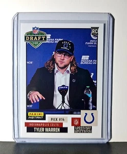 Tyler Warren Rookie 2025 NFL Draft #10 Football Card Indianapolis Colts 1 of 922 - Picture 1 of 2