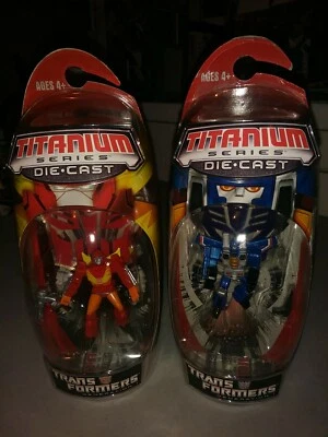 2006 Titanium Series Die Cast Rodimus & Thundercracker Figures New In Box - Image 1 of 3