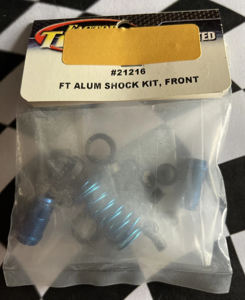 TEAM ASSOCIATED RC18 21216 ￼ blue aluminum front shock kit - Image 1 of 1