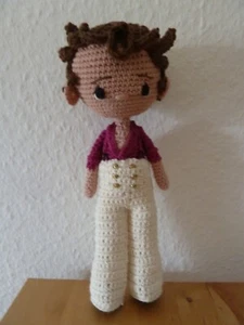 Harry Styles Super schöne Puppe selbst gehäkelt gestrickt 100% Baumwolle ! NEU ! - Bild 1 von 6