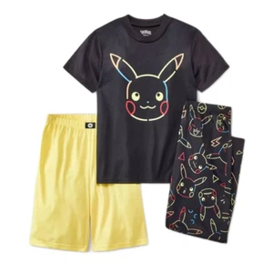 Pokemon Boys Pikachu Shirt, Shorts and Pant Set - Picture 1 of 5