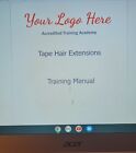 Tape Hair Extensions Editable Beauty Training Manual