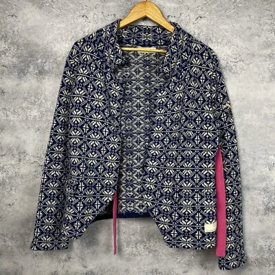 Cardigã feminino suéter Odd Molly multicolorido lã náilon tamanho 2 - Imagem 1 de 4