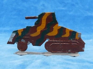 RARE? PLAT TAIN flat tin - VIRNICH - HEAVY ARMORED CAR - CHAR tank - Picture 1 of 6