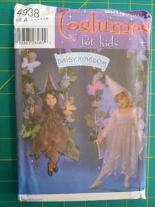 Simplicity 4938 Fairy Witch Princess Dance Recital Costume Dress Hat Girls 3-8 - Bild 1 von 3