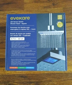 Evekare (Cabezal de Ducha Cuadrado LED -Pantalla Digital con Temperatura-Cromo**Nuevo** - Imagen 1 de 7