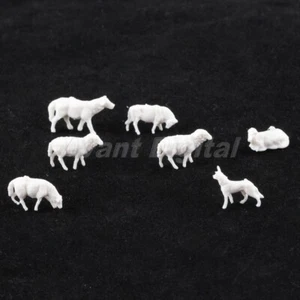 30pcs Set Plastic Sheep Goat Animals Farm Yard Model Kids Favor Toys 1:87 Scale - Picture 1 of 10