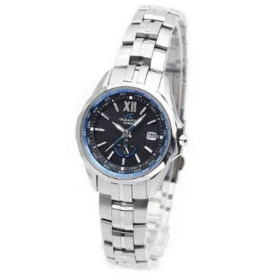 CASIO OCEANUS Manta OCW-S340-1AJF Radio Waves Solor Women's Watch New in Box - Image 1 of 4