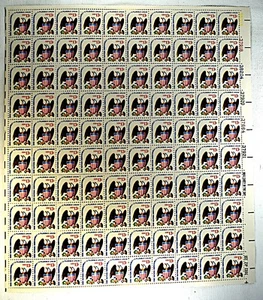 US STAMPS SCOTT #1596 EAGLE & SHIELD 13C FULL SHEET MNH, 1975 - Picture 1 of 2
