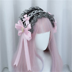 Girls Cosplay Ribbon Headband Hairbands Gothic Headdress Punk Headwear Maid