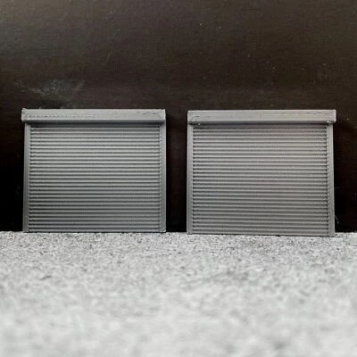 Modellino scala 1:87 Diorama garage officina porte cancelli - Immagine 1 di 3