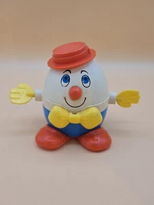FISHER PRICE HUMPTY DUMPTY #736 PULL TOY SPINNING HANDS 1970 Vintage Antique - Picture 1 of 7